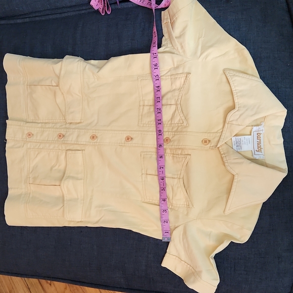 Vintage 60's 70's Short Sleeve And Skirt Safari Fashion Matching Set Sz11/12 - Picture 7 of 16